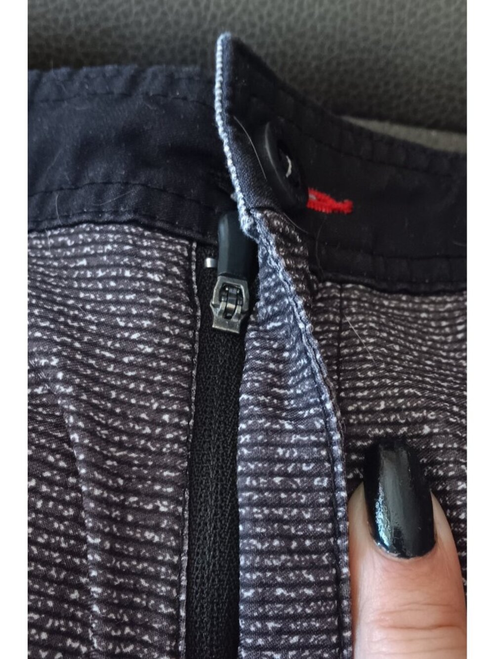 O'Neill Hybrid Board Shorts 32 Gray Black Zipper Pockets Men's Swimsuit - Picture 7 of 13